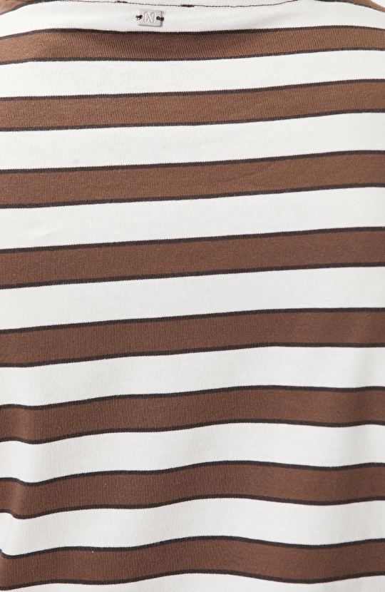 Brown White Tshırt