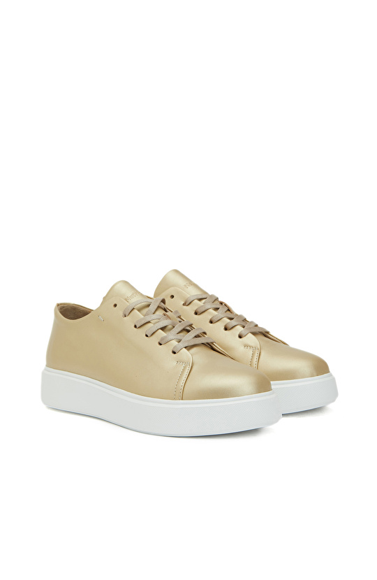 Gold Kadın Deri Sneaker