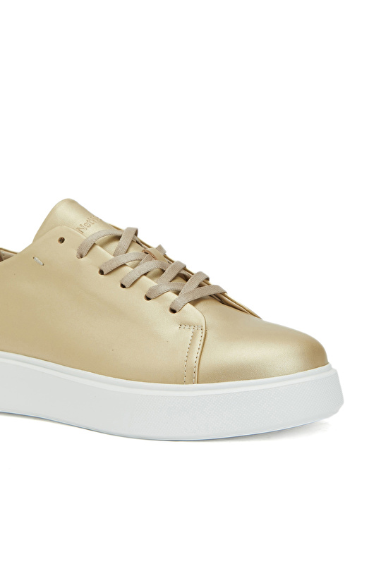 Gold Kadın Deri Sneaker