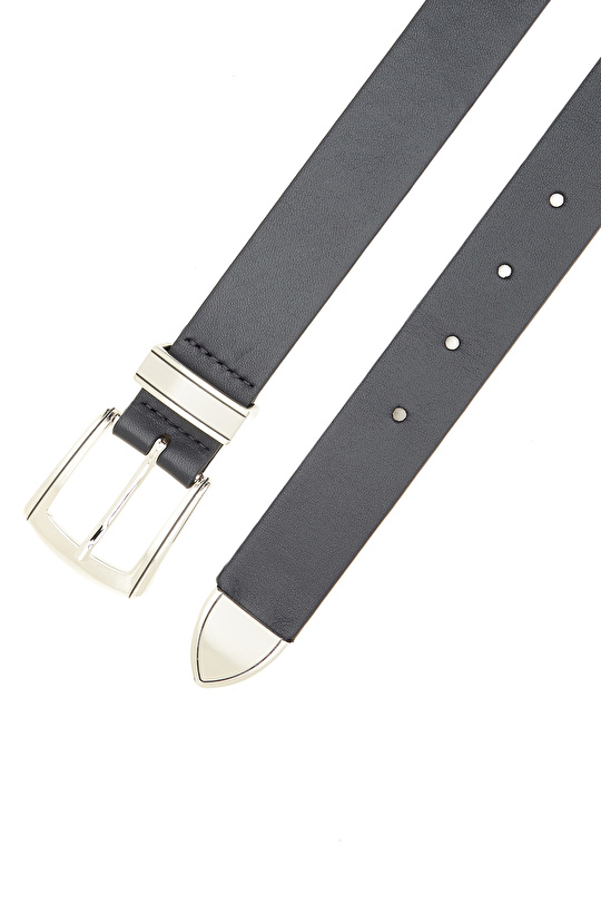 Lacivert Kadın Deri Kemer