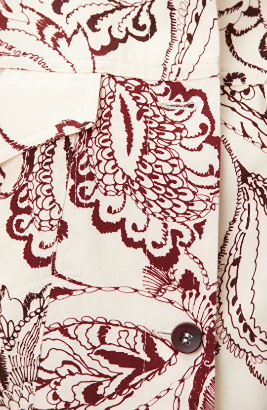 Cherry Paisley Patterned Jacket