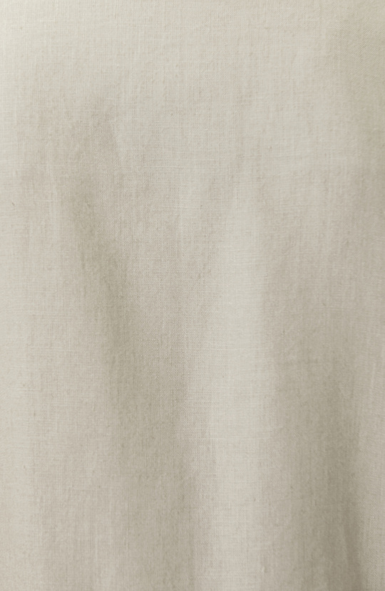 Taş Cep Detaylı Keten Dış Gömlek