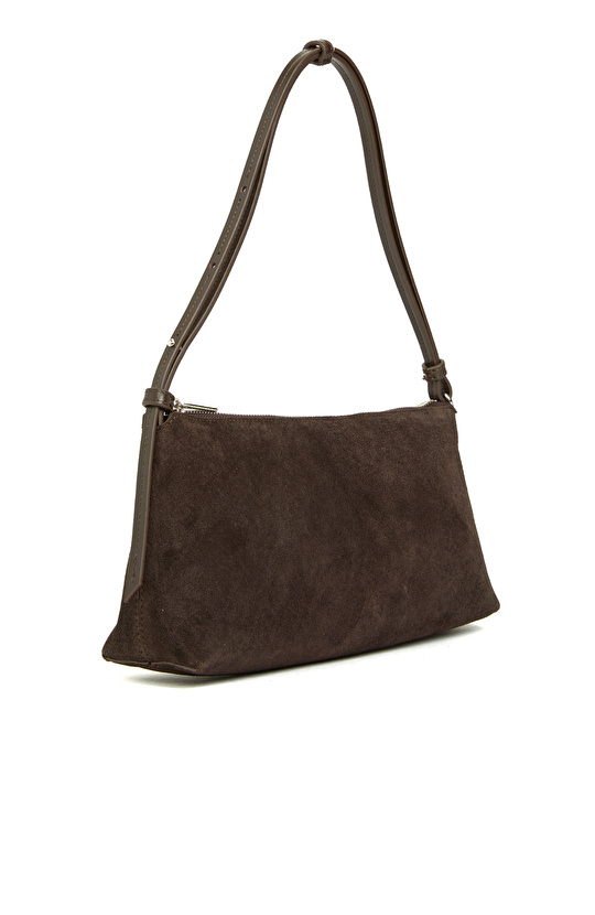 Kahverengi Kadın Süet Çanta