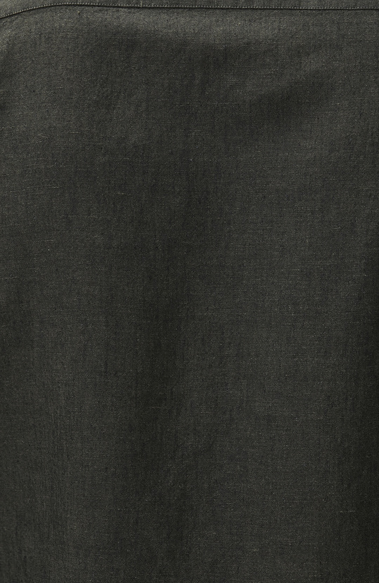 Slim Fit Haki Keten Gömlek