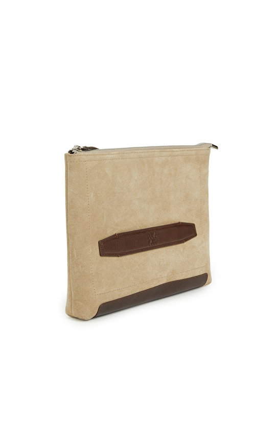 Vizon Süet Kozmetik Çantası