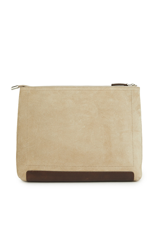 Vizon Süet Kozmetik Çantası