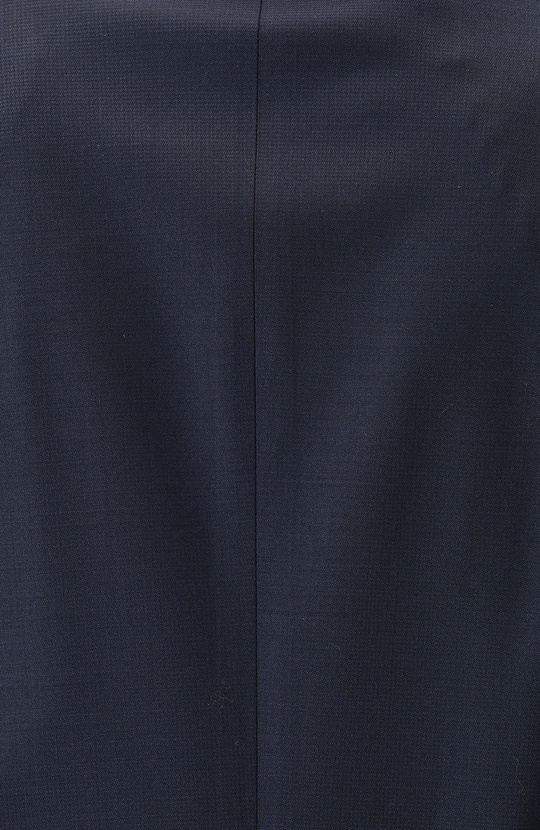 Lacivert Kazayağı Desen Yün Karışımlı Takım Elbise