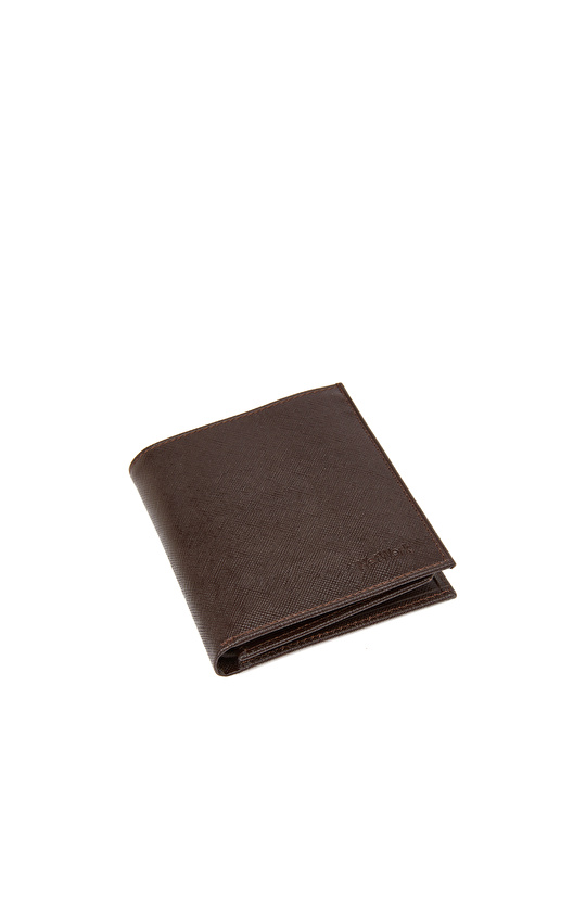 Kahverengi 10 Kartlık Bölmeli Erkek Deri Cüzdan