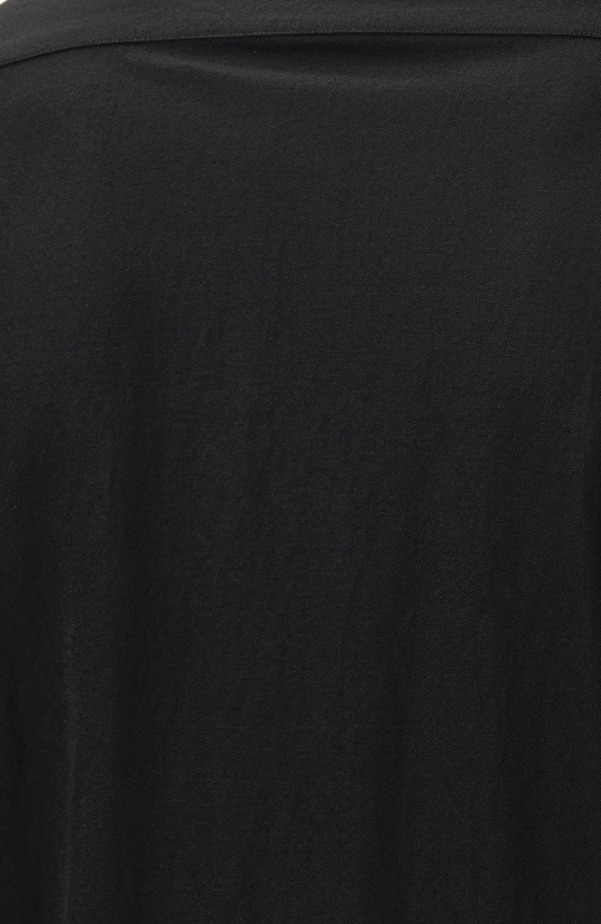 Slim Fit Siyah Uzun Kol Örme Gömlek