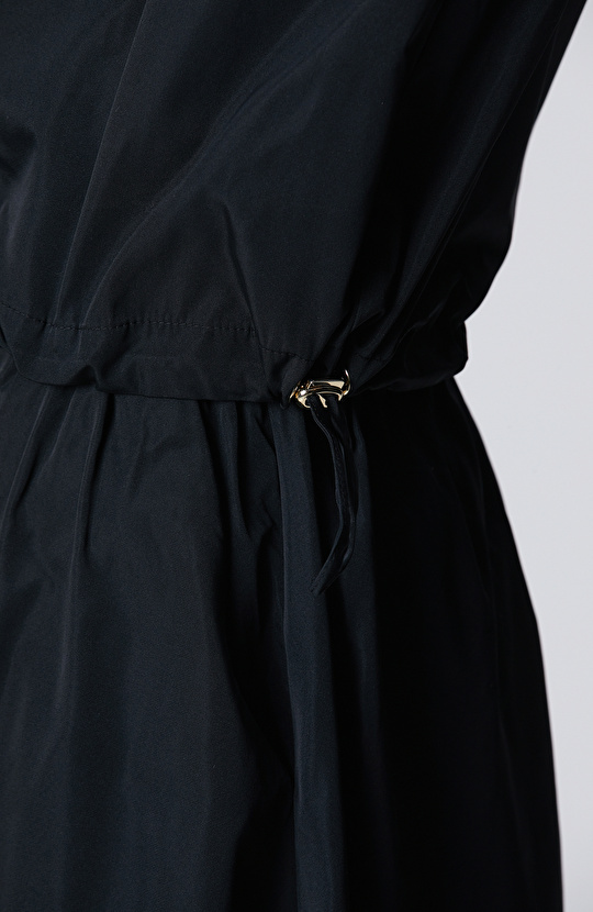 Siyah Crop Tafta Bluz