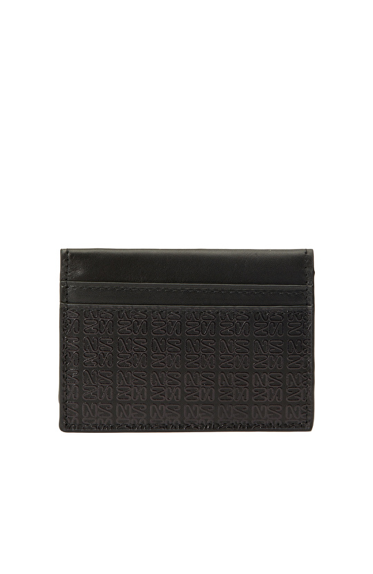 Siyah Erkek Deri Kartlık