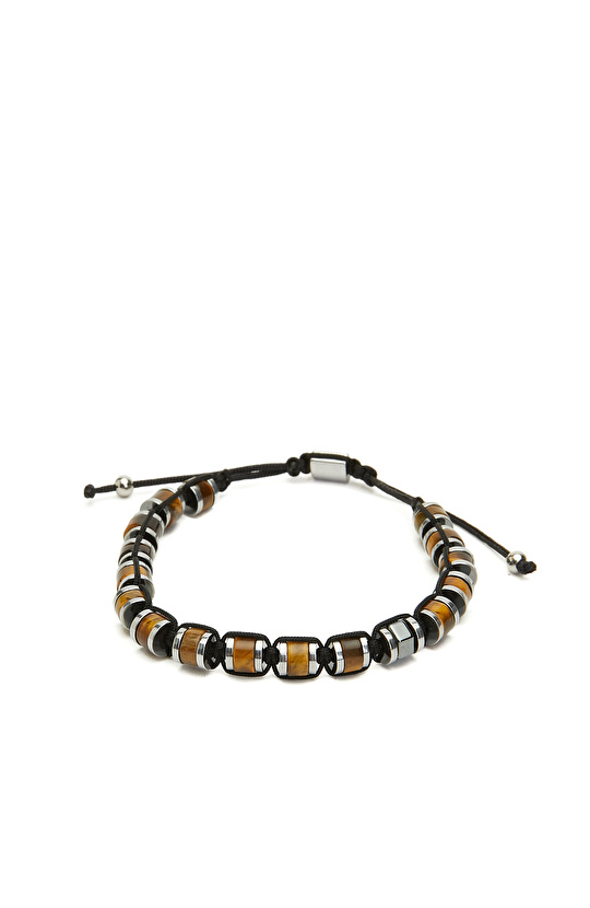 Boncuklu Erkek İpli Bileklik