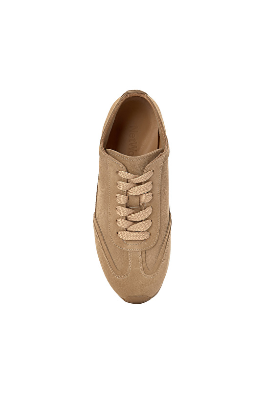 Kum Kadın Günlük Süet Sneaker