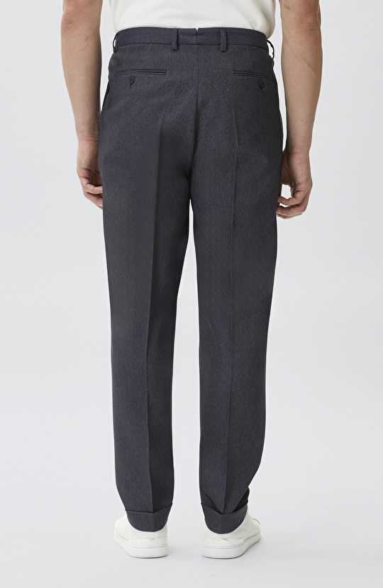 N-Tech Indigo Pleated Trousers
