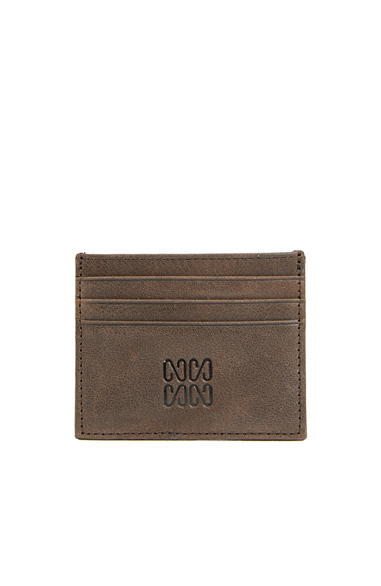 Kahverengi Erkek Deri Kartlık