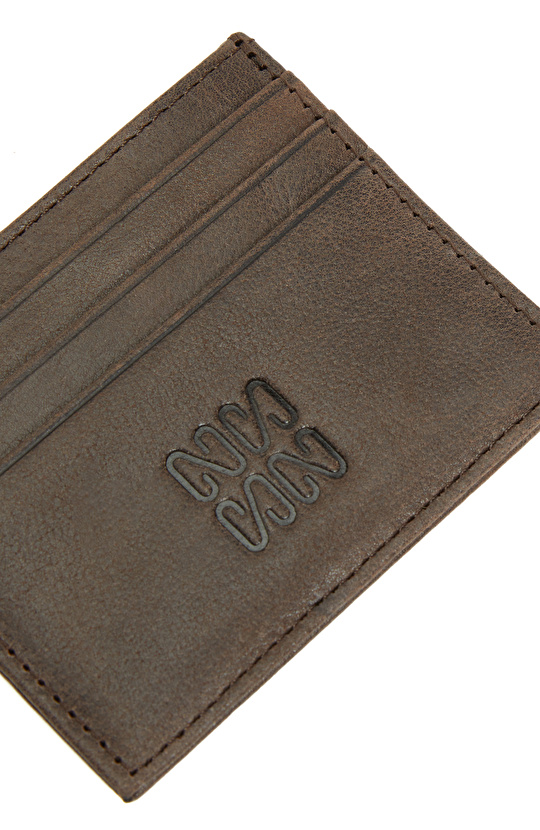 Kahverengi Erkek Deri Kartlık