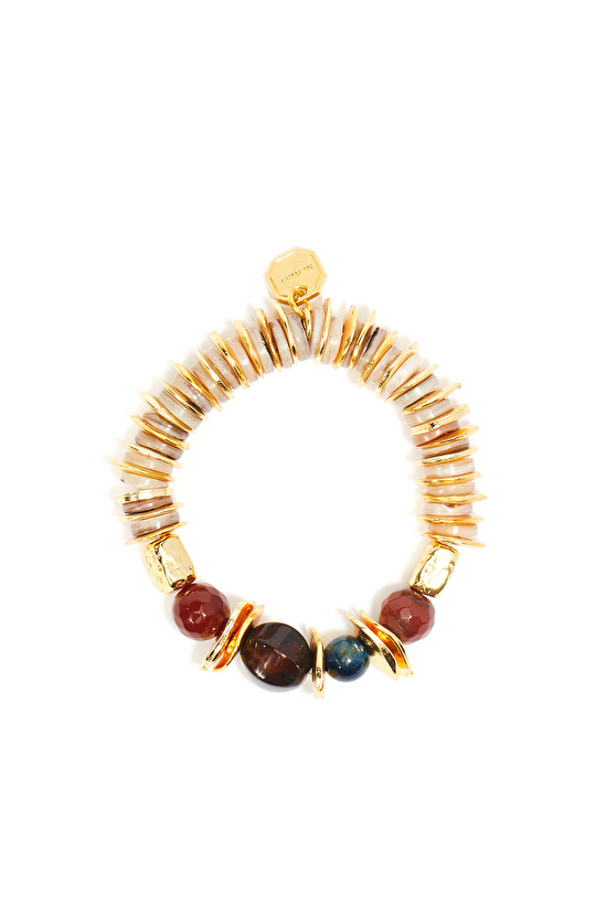 Renkli Doğal Taş Kadın Bileklik