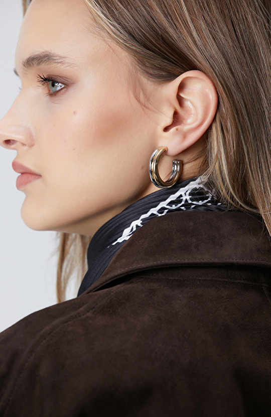 Silver Gold Women's Hoop Earrings