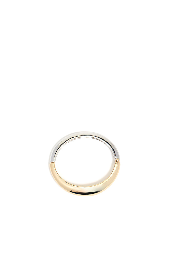 Silver Gold Kadın Metal Bileklik