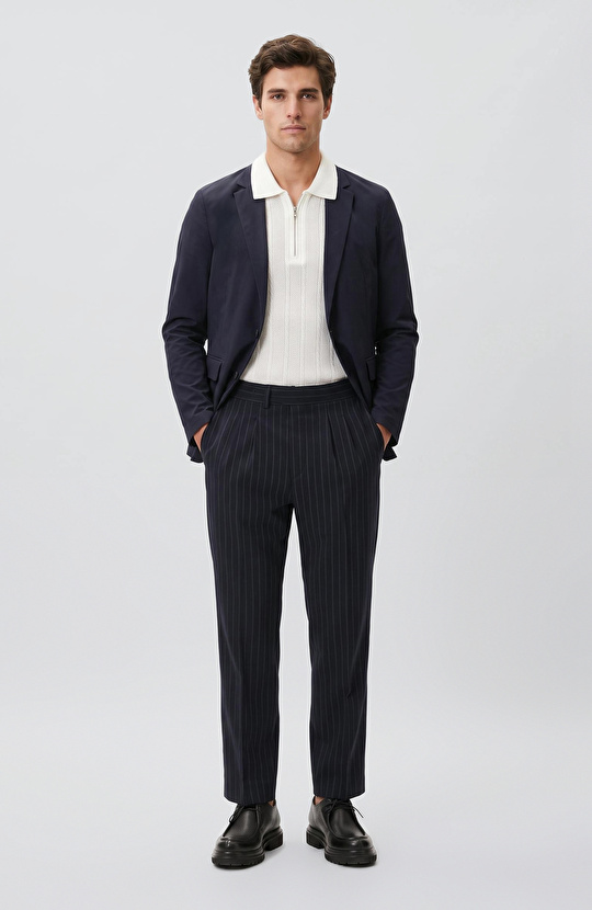 Lacivert Traveller Blazer Ceket
