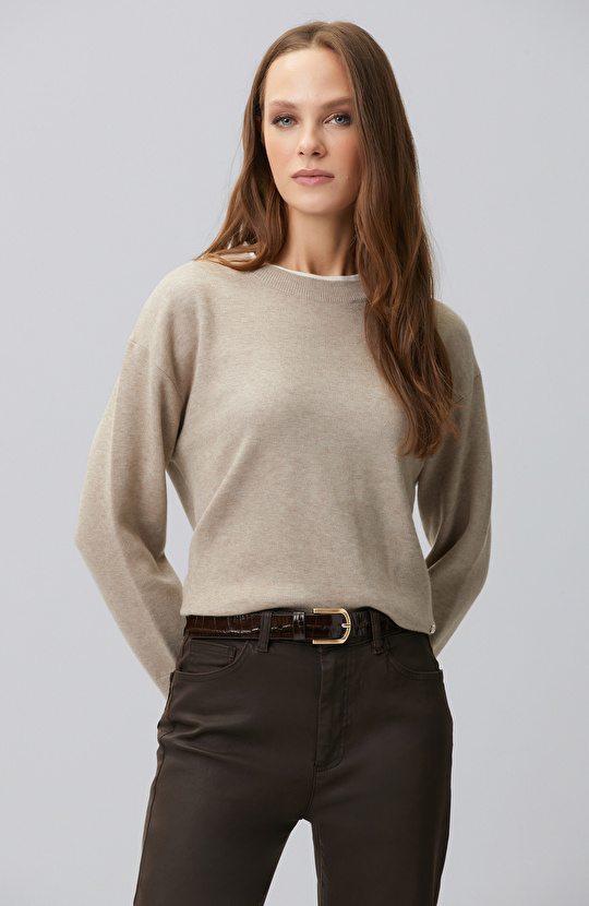 Double Color Oversize Knitwear