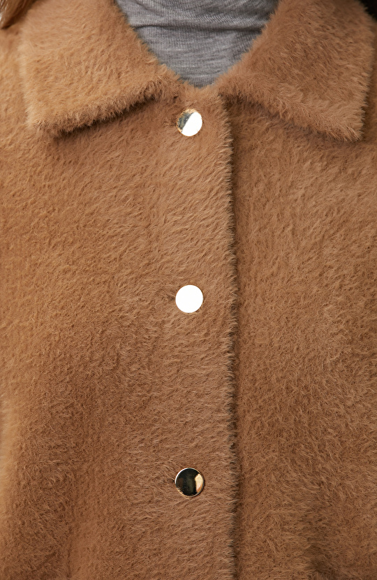 Camel Triko Ceket