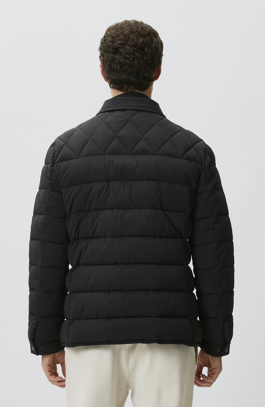 Black Knitwear Outfitting Coat Jacket