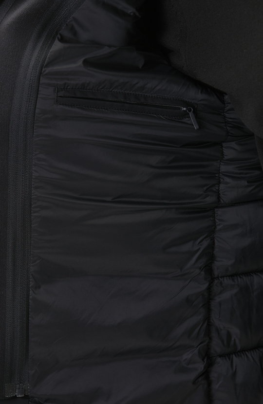 Black Knitwear Outfitting Coat Jacket
