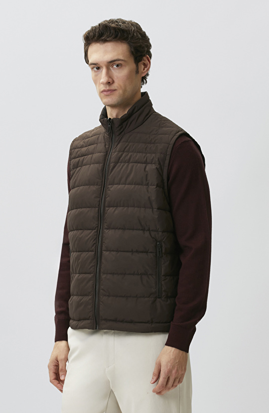 Kahverengi Puffer Yelek