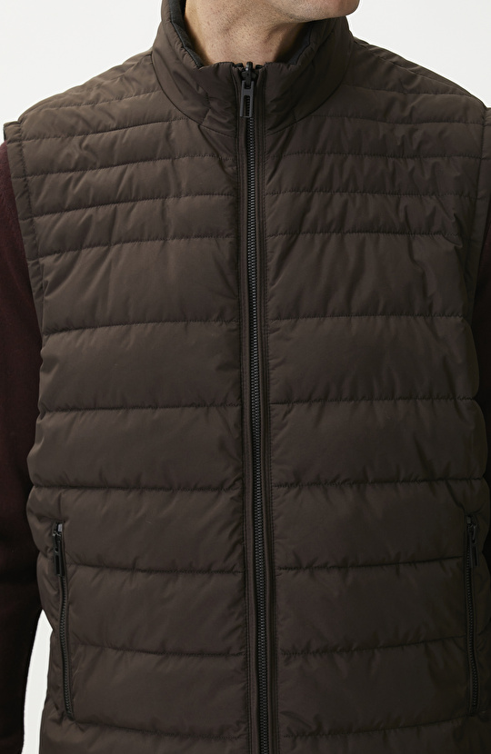 Kahverengi Puffer Yelek