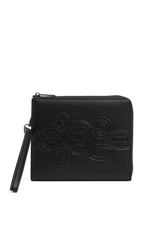 Siyah Baskılı Erkek Çanta