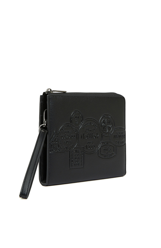 Siyah Baskılı Erkek Çanta