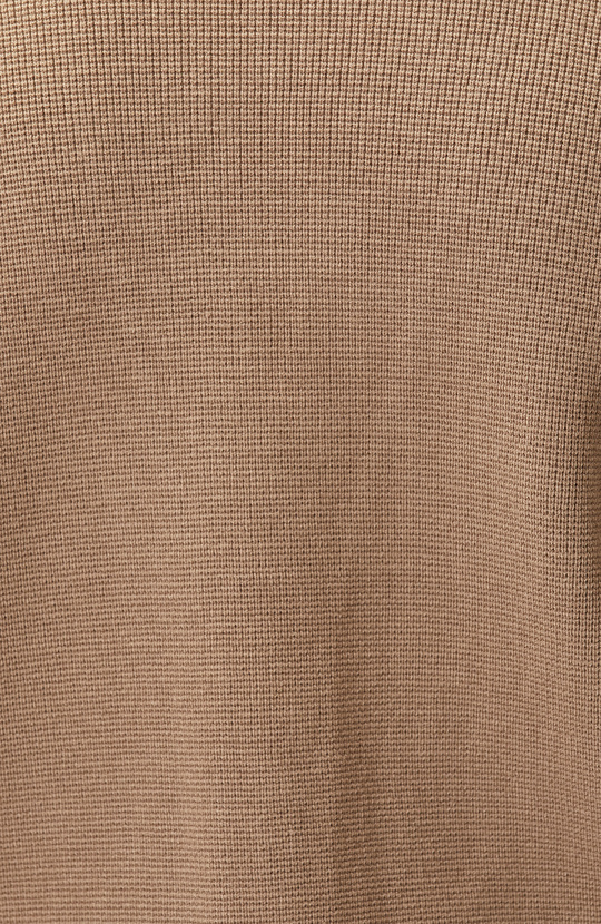Camel Patchli Triko Hırka