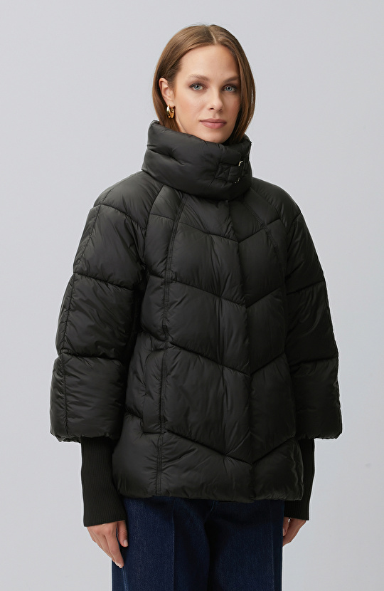 Black Oversize Puffer Coat