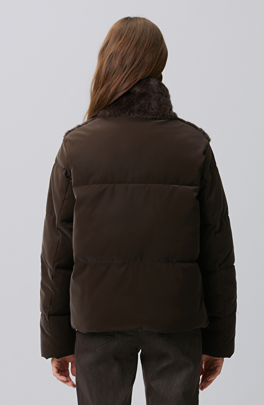 Brown Faux Fur Coat