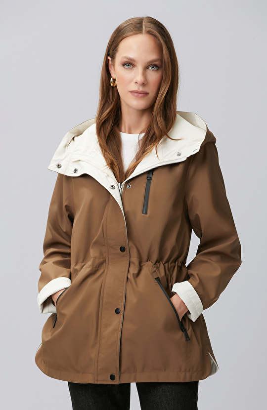 Off White Brown Double-Sided Coat