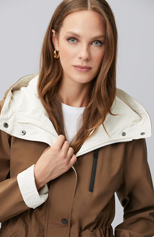 Off White Brown Double-Sided Coat