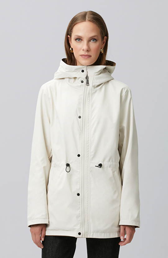 Off White Brown Double-Sided Coat