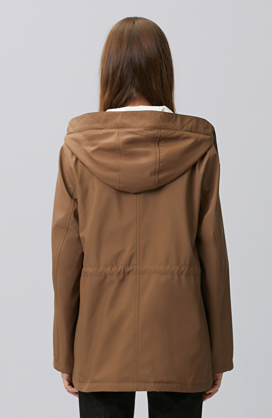 Off White Brown Double-Sided Coat