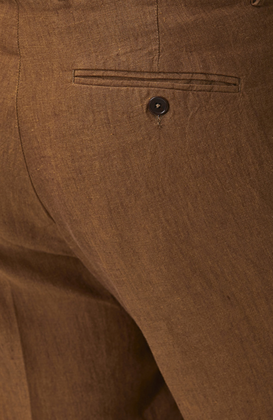 Tütün Keten Jogger Pantolon