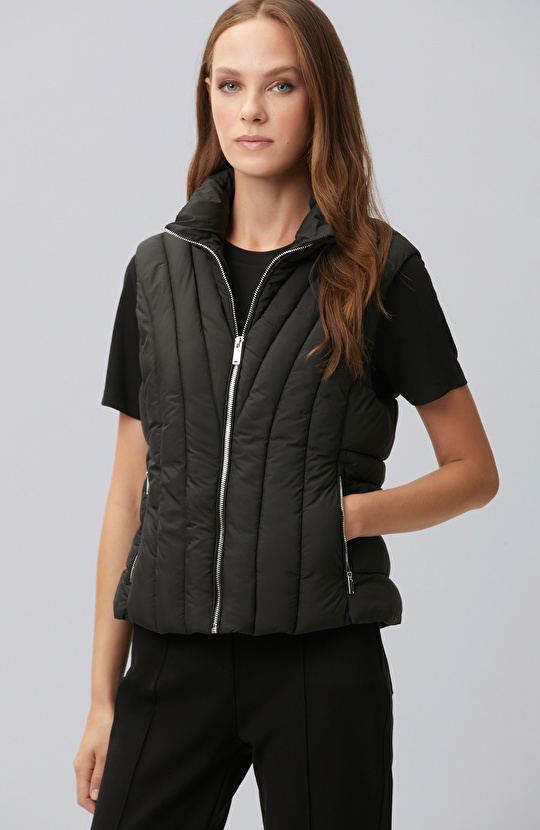 Black Puffer Vest