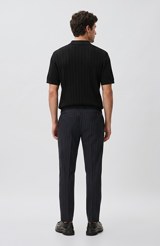 Siyah Polo Rayon Triko Gömlek