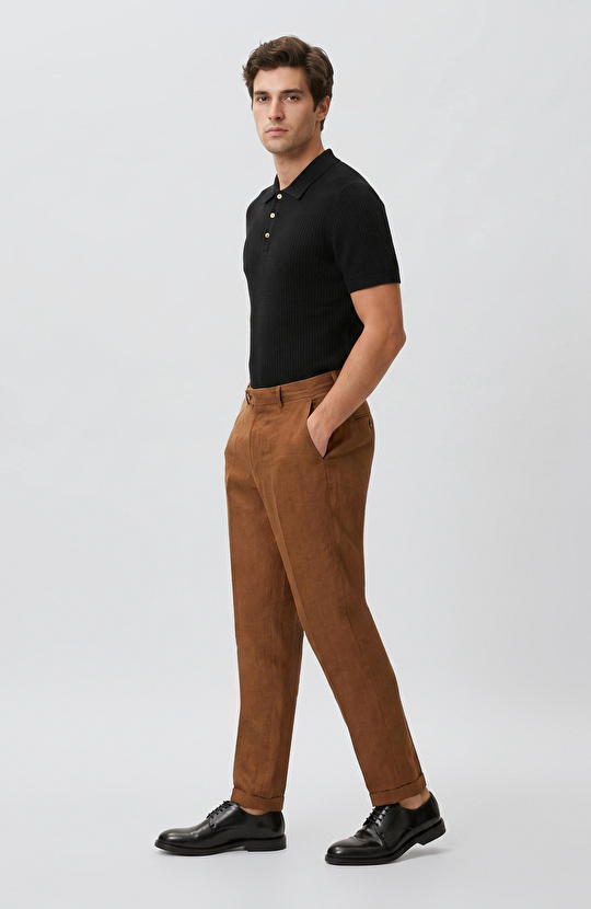 Siyah Desenli Rayon Triko Kazak
