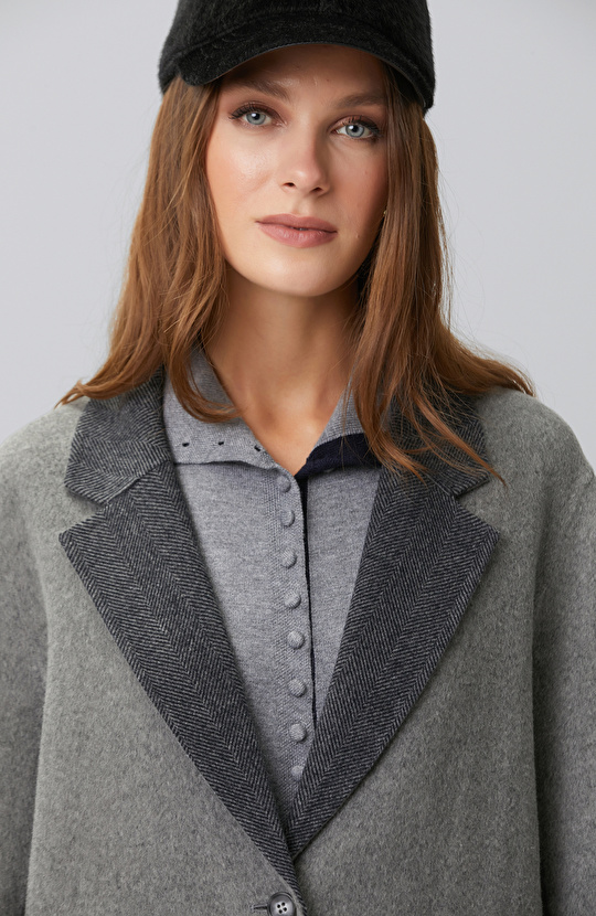 Limited Anthracite Wool Blend Double Sided Jacket