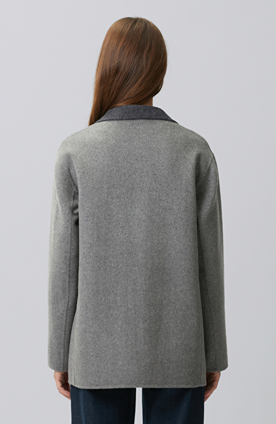 Limited Anthracite Wool Blend Double Sided Jacket