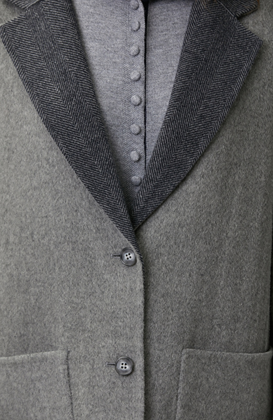 Limited Anthracite Wool Blend Double Sided Jacket