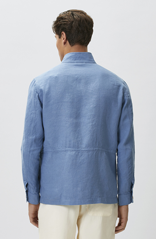 Mavi Keten Coat Ceket