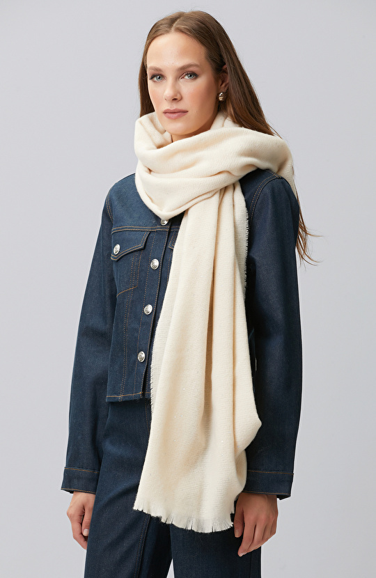 Off White Lureksi Women's Shawl