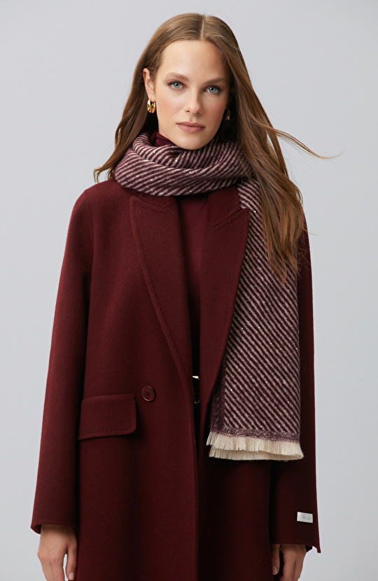 Burgundy Lureksi Women's Shawl