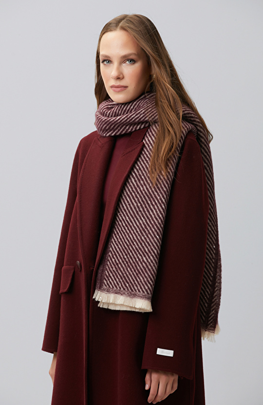 Burgundy Lureksi Women's Shawl